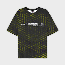 Мужская футболка оверсайз PORSCHE Pro Racing Соты
