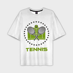 Футболка оверсайз мужская TENNIS Теннис, цвет: 3D-принт