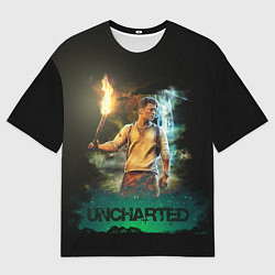 Футболка оверсайз мужская Uncharted Tom Holland, цвет: 3D-принт