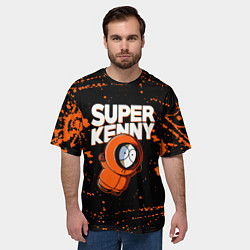 Футболка оверсайз мужская Южный парк - Кенни, цвет: 3D-принт — фото 2