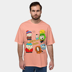 Футболка оверсайз мужская Южный парк персонажи South Park, цвет: 3D-принт — фото 2
