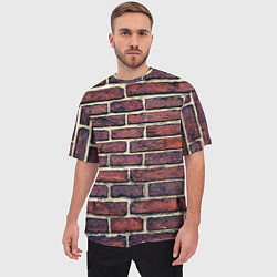 Футболка оверсайз мужская Brick Wall, цвет: 3D-принт — фото 2
