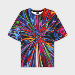 Мужская футболка оверсайз Color pattern Impressionism