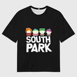 Футболка оверсайз мужская Южный парк мультфильм - персонажи, цвет: 3D-принт