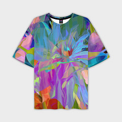 Футболка оверсайз мужская Abstract color pattern Summer 2022, цвет: 3D-принт