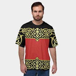 Футболка оверсайз мужская Славянский Узор Вензеля 3D, цвет: 3D-принт — фото 2