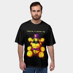 Футболка оверсайз мужская Five Nights at Freddys - мишка, цвет: 3D-принт — фото 2