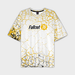 Футболка оверсайз мужская Fallout 76 Жёлтая выжженная пустошь, цвет: 3D-принт
