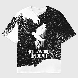 Футболка оверсайз мужская Hollywood Undead - CHAOS Out Now, цвет: 3D-принт