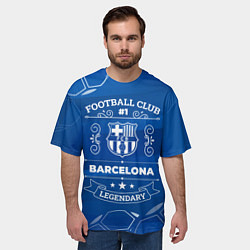 Футболка оверсайз мужская Barcelona FC 1, цвет: 3D-принт — фото 2