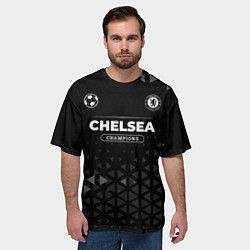 Футболка оверсайз мужская Chelsea Форма Champions, цвет: 3D-принт — фото 2