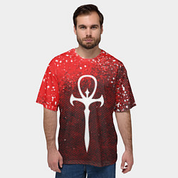 Футболка оверсайз мужская The Masquerade Bloodhunt Emblem, цвет: 3D-принт — фото 2