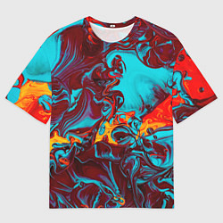 Мужская футболка оверсайз Каляка-маляка