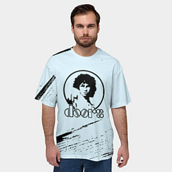 Футболка оверсайз мужская The doors музыкант, цвет: 3D-принт — фото 2