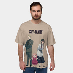 Футболка оверсайз мужская Spy x Family Семья шпиона, цвет: 3D-принт — фото 2
