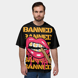 Футболка оверсайз мужская Banned, цвет: 3D-принт — фото 2