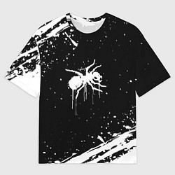 Футболка оверсайз мужская The prodigy - паук, цвет: 3D-принт