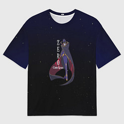 Футболка оверсайз мужская Code Geass Зеро, цвет: 3D-принт
