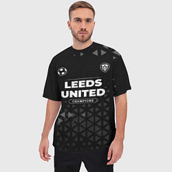 Футболка оверсайз мужская Leeds United Форма Champions, цвет: 3D-принт — фото 2