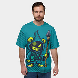 Футболка оверсайз мужская Злобный тролль, цвет: 3D-принт — фото 2