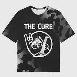 Футболка оверсайз мужская The Cure КОТ Камуфляж, цвет: 3D-принт