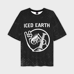 Футболка оверсайз мужская Iced Earth - КОТ - Гранж, цвет: 3D-принт