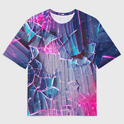 Футболка оверсайз мужская Осколки стекла, цвет: 3D-принт