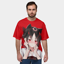 Футболка оверсайз мужская Грустная Кагуя, цвет: 3D-принт — фото 2
