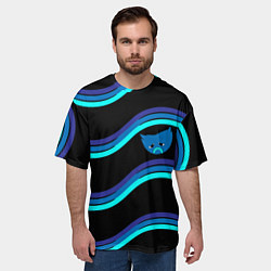 Футболка оверсайз мужская BlueMini HuggyWuggyPoppy Playtime, цвет: 3D-принт — фото 2