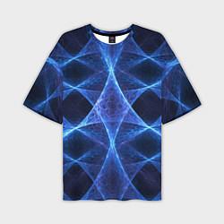 Мужская футболка оверсайз Объёмный геометрический паттерн Volumetric geometr
