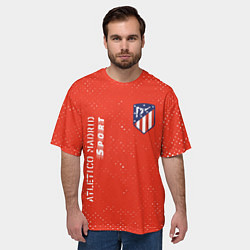 Футболка оверсайз мужская АТЛЕТИКО Atletico Madrid Sport Гранж, цвет: 3D-принт — фото 2