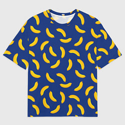 Футболка оверсайз мужская Banana style Банана стайл, веселый банановый патте, цвет: 3D-принт