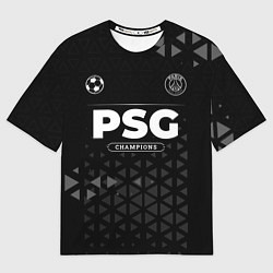 Футболка оверсайз мужская PSG Champions Uniform, цвет: 3D-принт