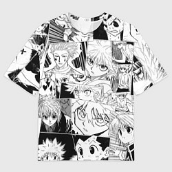 Футболка оверсайз мужская Hunter x Hunter pattern, цвет: 3D-принт