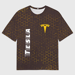 Футболка оверсайз мужская ТЕСЛА Tesla Графика, цвет: 3D-принт