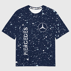 Мужская футболка оверсайз МЕРСЕДЕС Mercedes Брызги