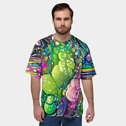 Футболка оверсайз мужская Токсичный принт, цвет: 3D-принт — фото 2