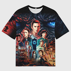 Футболка оверсайз мужская ОЧЕНЬ СТРАННЫЕ ДЕЛА 4 STRANGER THINGS 4, цвет: 3D-принт
