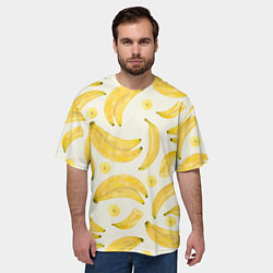 Футболка оверсайз мужская Банановый Рай Лета, цвет: 3D-принт — фото 2