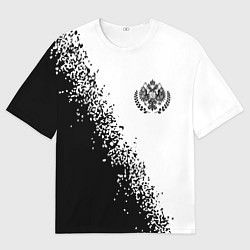 Мужская футболка оверсайз RUSSIAN EMPIRE - ГЕРБ Спрей