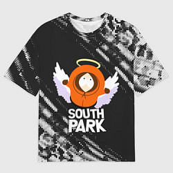 Футболка оверсайз мужская Южный парк - Кенни Kenny ангел, цвет: 3D-принт
