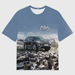 Футболка оверсайз мужская Toyota Land Cruiser 200 V8, цвет: 3D-принт