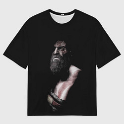 Футболка оверсайз мужская Кратос Kratos, цвет: 3D-принт