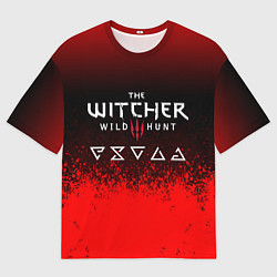 Мужская футболка оверсайз Witcher blood
