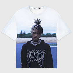 Футболка оверсайз мужская XXXTentacion in a revenge hoodie, цвет: 3D-принт