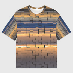 Футболка оверсайз мужская Мозаика цветная colored mosaic, цвет: 3D-принт