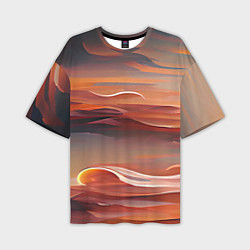 Мужская футболка оверсайз Буря в пустыне