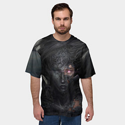 Футболка оверсайз мужская Окаменелая девушка, цвет: 3D-принт — фото 2