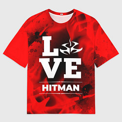 Футболка оверсайз мужская Hitman Love Классика, цвет: 3D-принт
