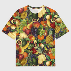 Мужская футболка оверсайз Вкусные Летние Фрукты